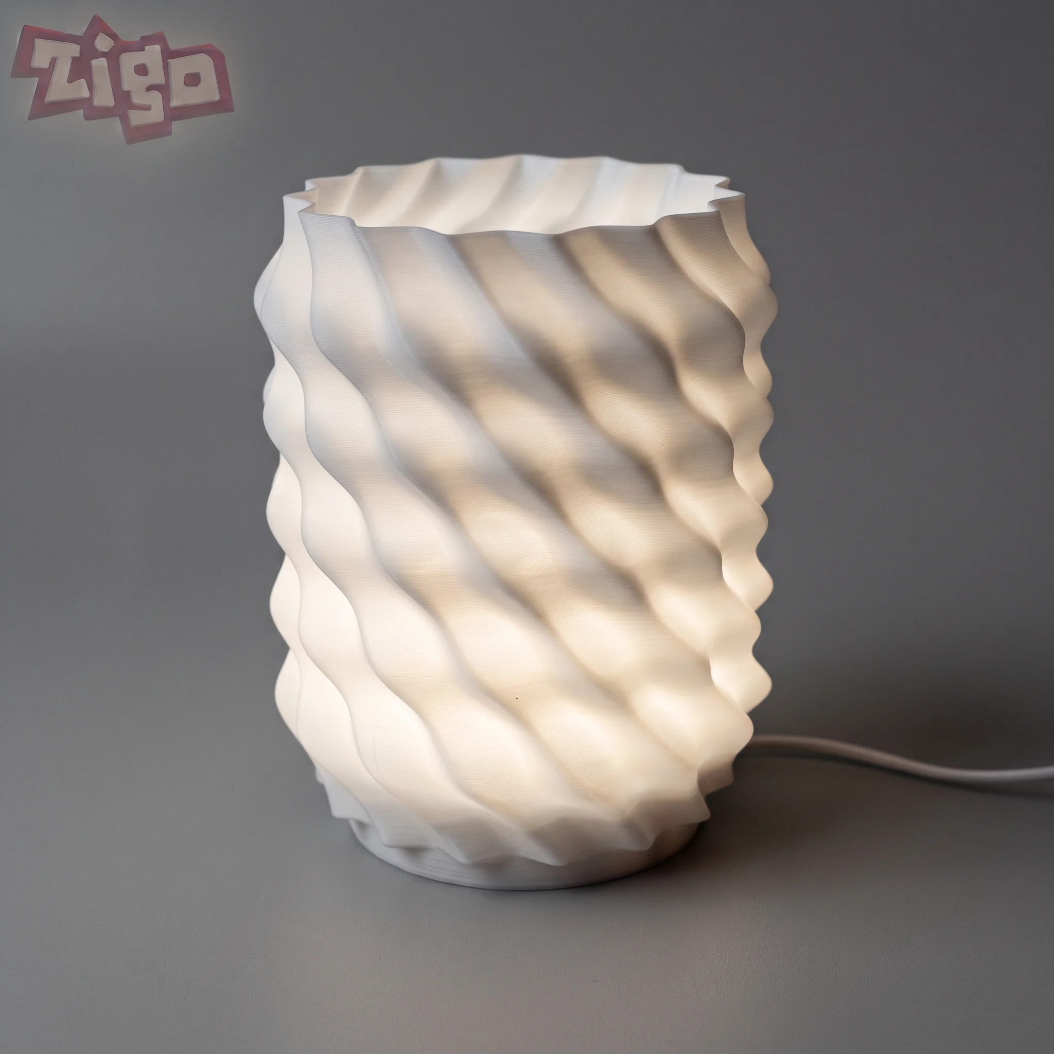 آباژور رومیزی مدل Spiral Glow